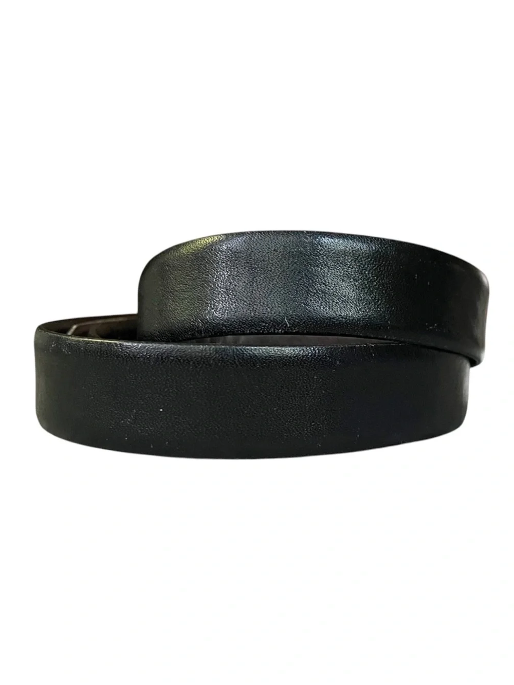 Vintage Christian Dior Reversible Black/Brown Belt w/Gold-Tone Buckle